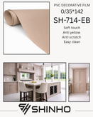 روکش وکیوم سافت تاچ شینهو کد SH-714-EB 0/35*142 با تکنولوژی EB
