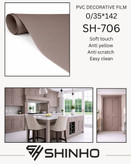 روکش وکیوم سافت تاچ شینهو کد SH-706 0/35*142 با تکنولوژی EB