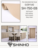 روکش وکیوم سافت تاچ شینهو کد SH-750-EB 0/35*142 با تکنولوژی EB